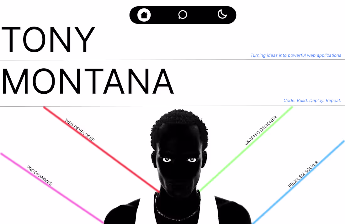 Cover image for portfolio design hero section 🙌