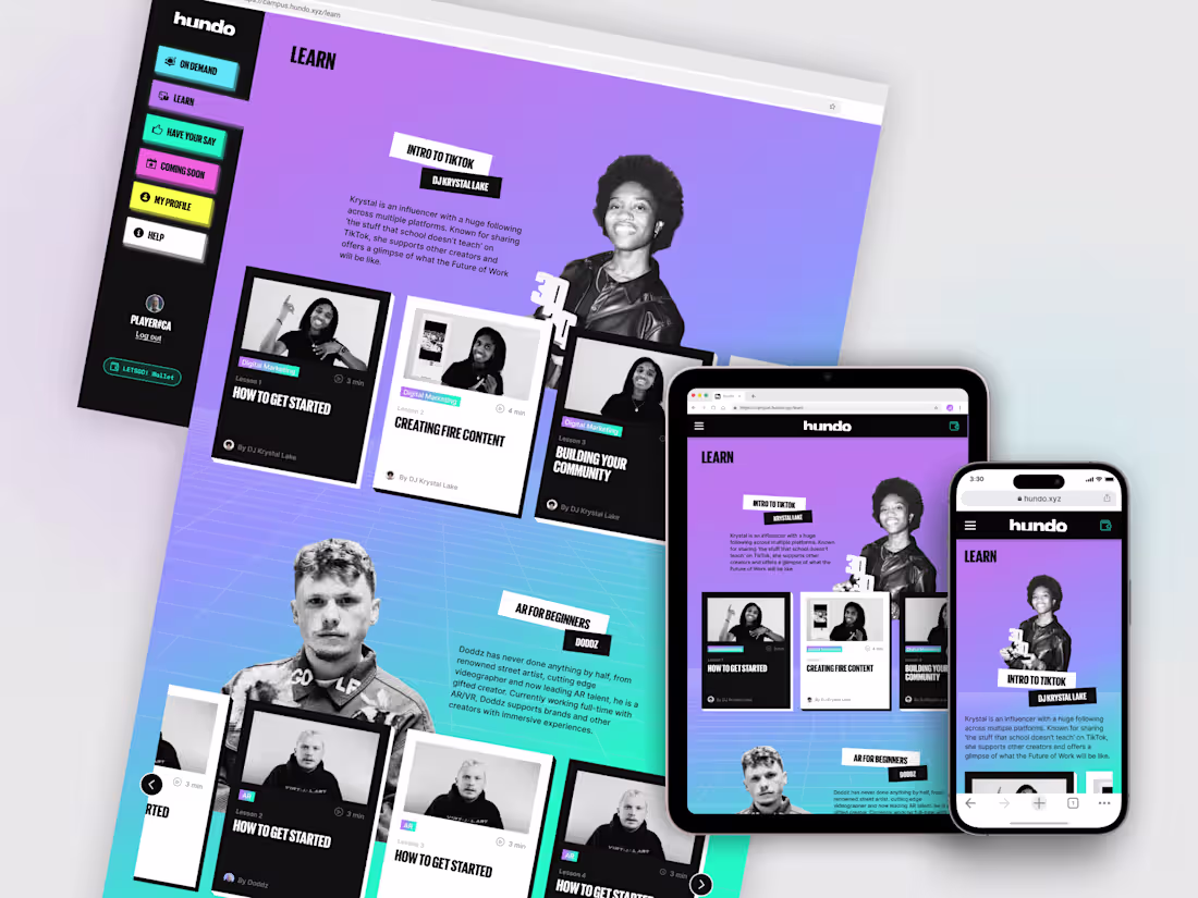 Cover image for hundo - Gen Z learning platform