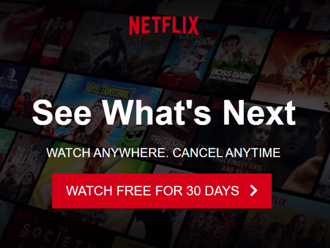 Cover image for Netflix Landing Page