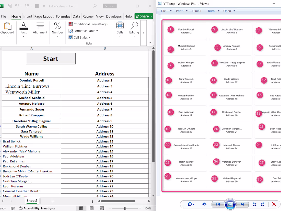 Cover image for You will get an Excel app to label your data on Avery templates