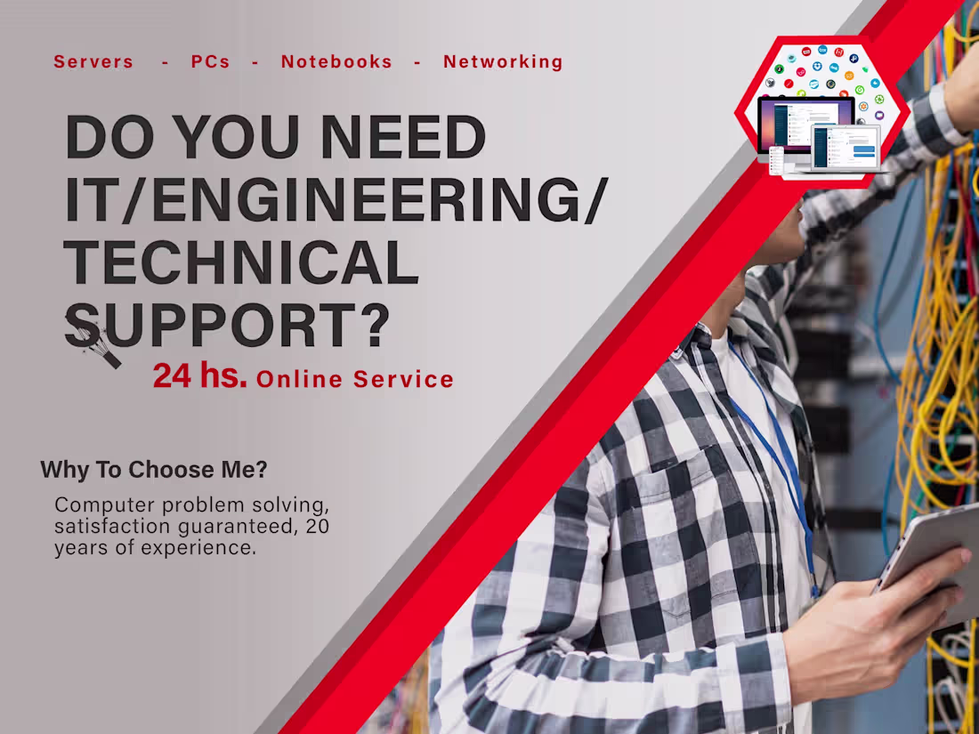 Cover image for I am your perfect IT or engineering or technical support