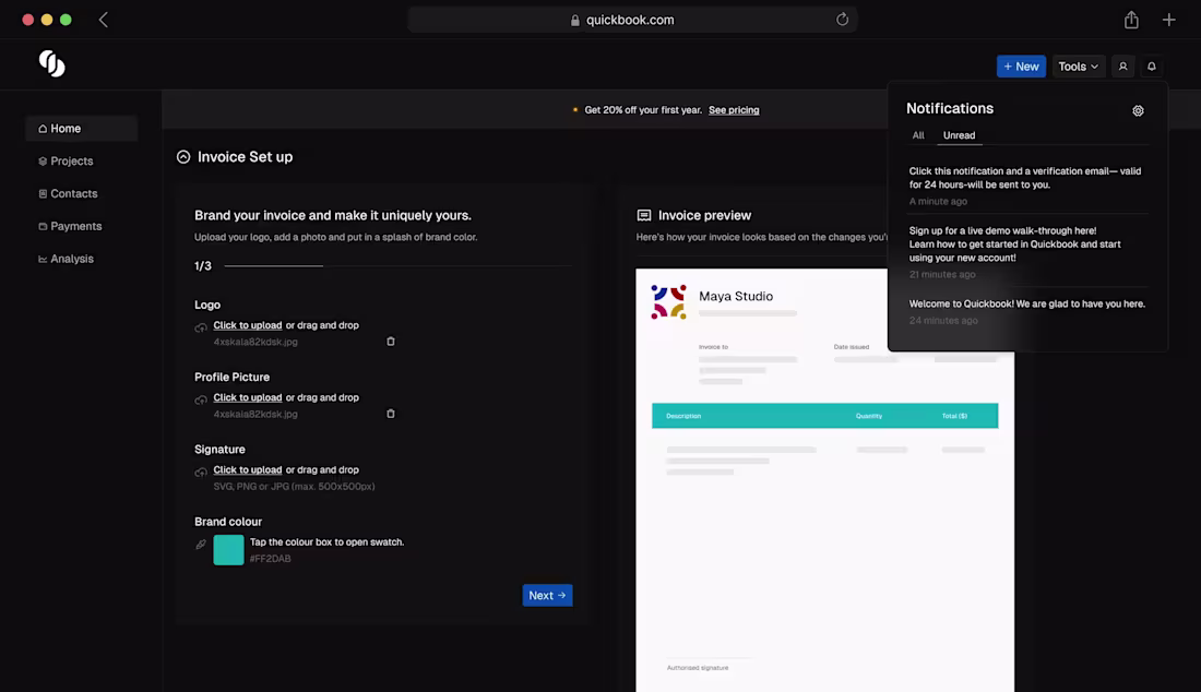 Cover image for Quickbook