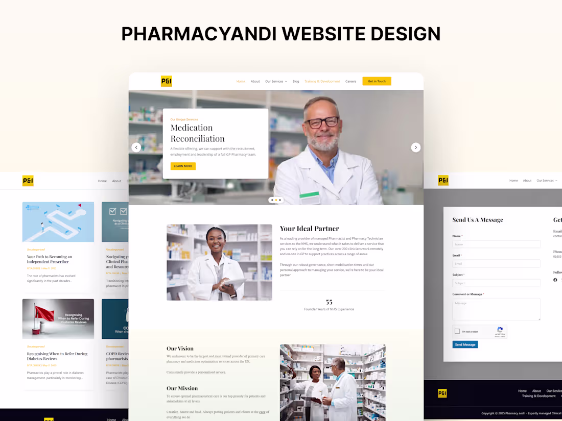 Cover image for Pharmacy and I Website Development