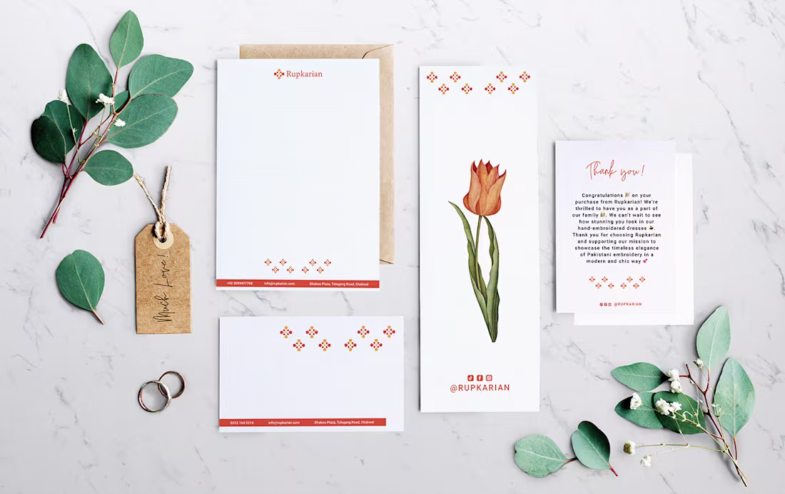 Cover image for Stationary kit for Rupkarian on Behance