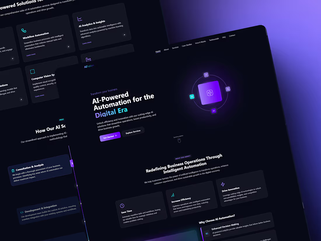 Cover image for AI-Powered Automation Agency Website