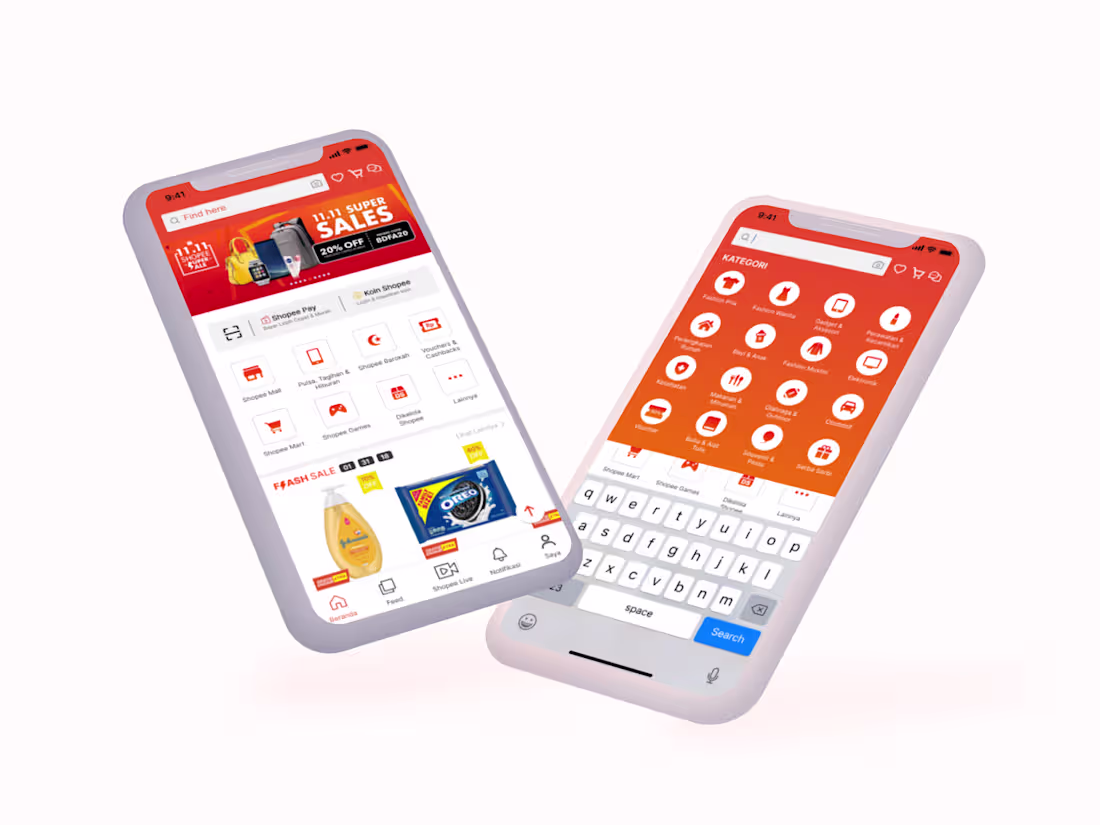 Cover image for Shopee's mobile app home page redesign 