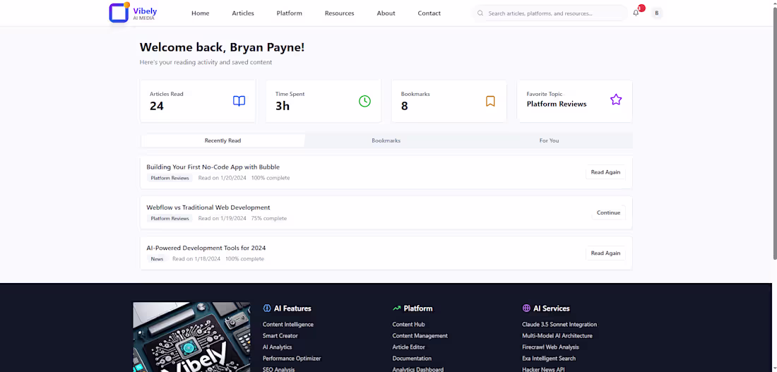 Cover image for Vibely Media is an autonomous