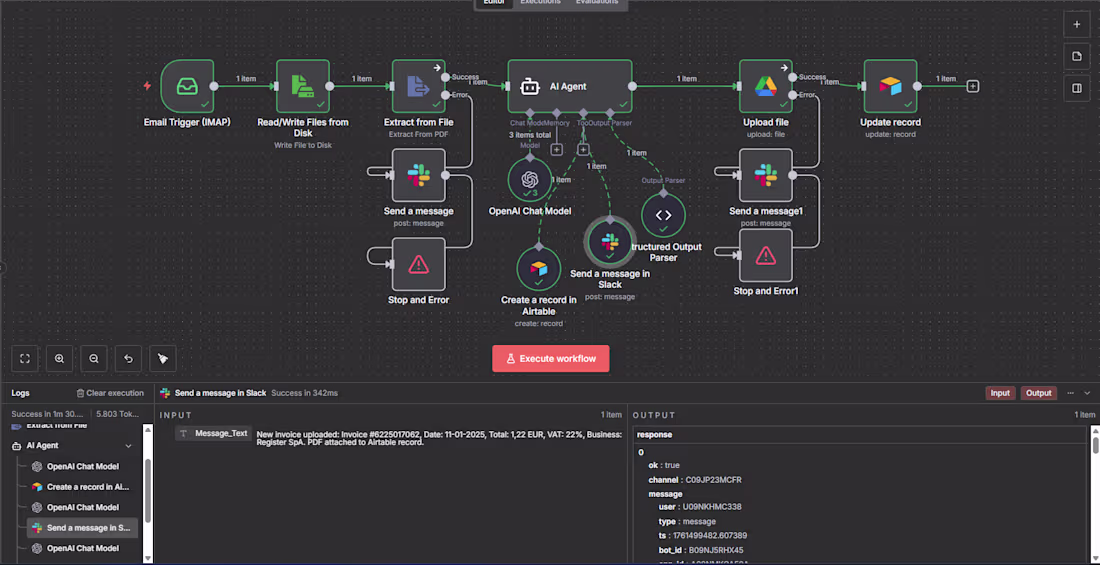 Cover image for Smart Invoice AI Agent with n8n