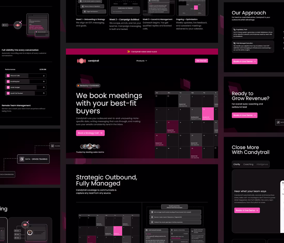 Cover image for Candytrail | A website for a YC-Backed AI