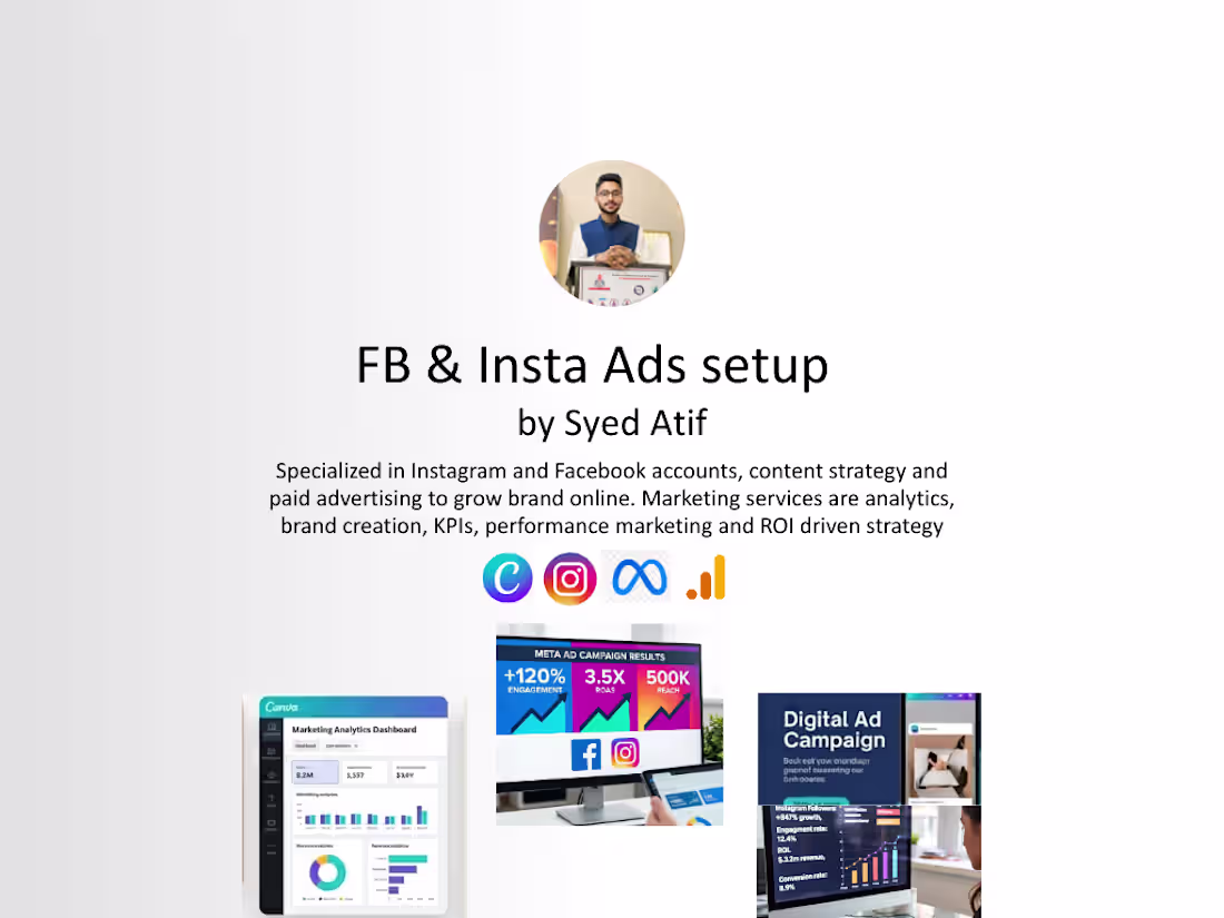 Cover image for Facebook & Instagram setup