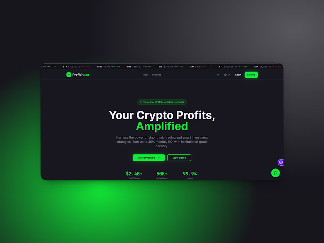 Cover image for Title: ProfitPulse – Fintech Banking