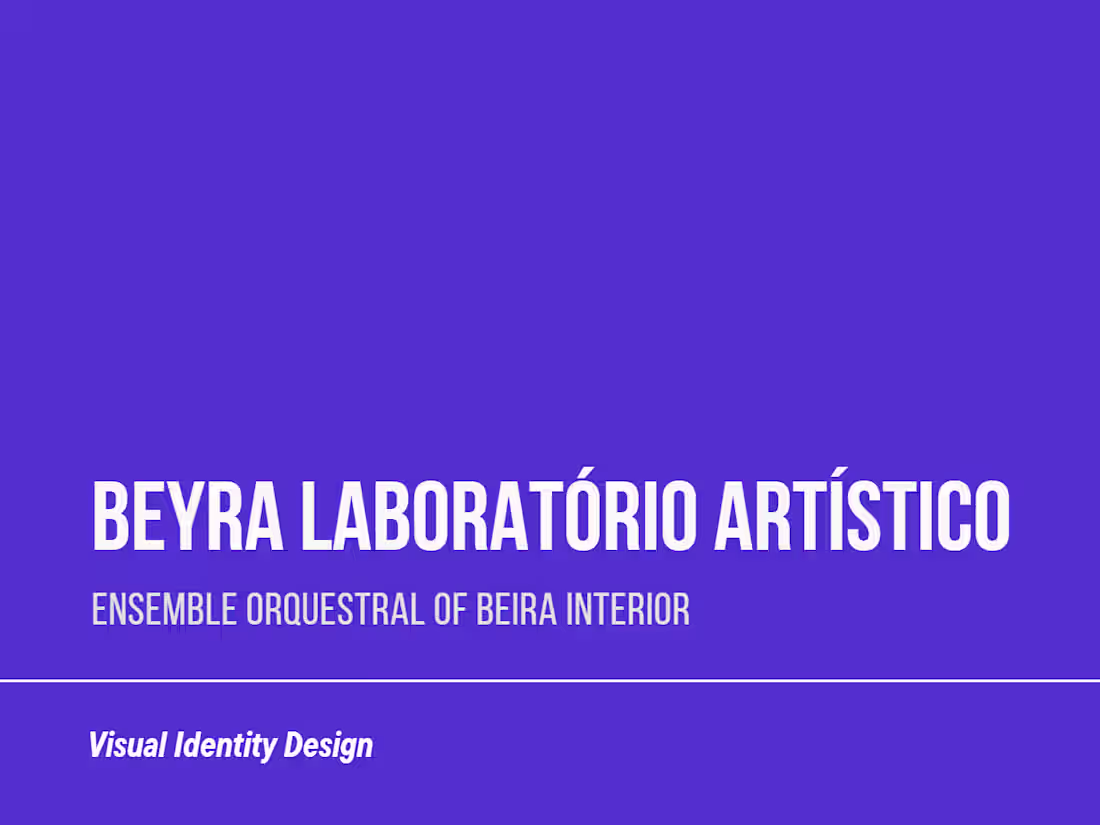 Cover image for BEYRA Laboratório Artístico - Visual Identity Design