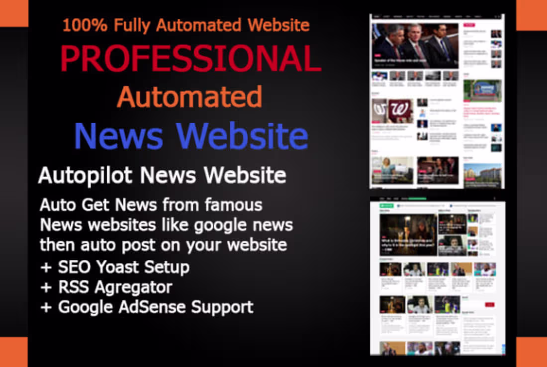 Cover image for I will build best self automated news website with SEO setup