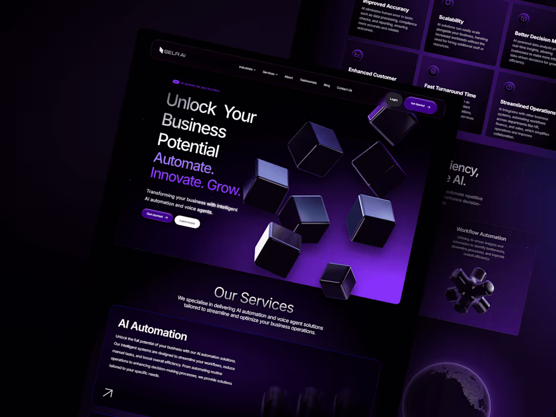 Cover image for SELR AI Website Design & Development in Framer