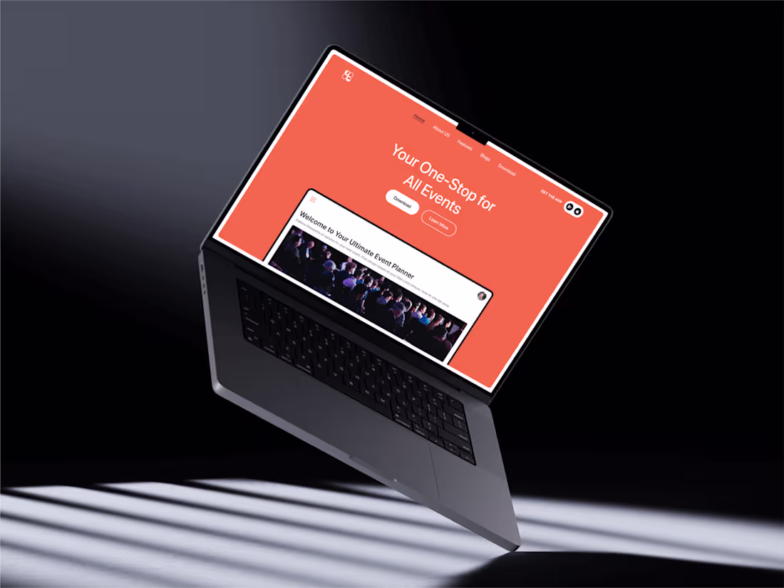 Cover image for Event Booking App Landing Page :: Behance