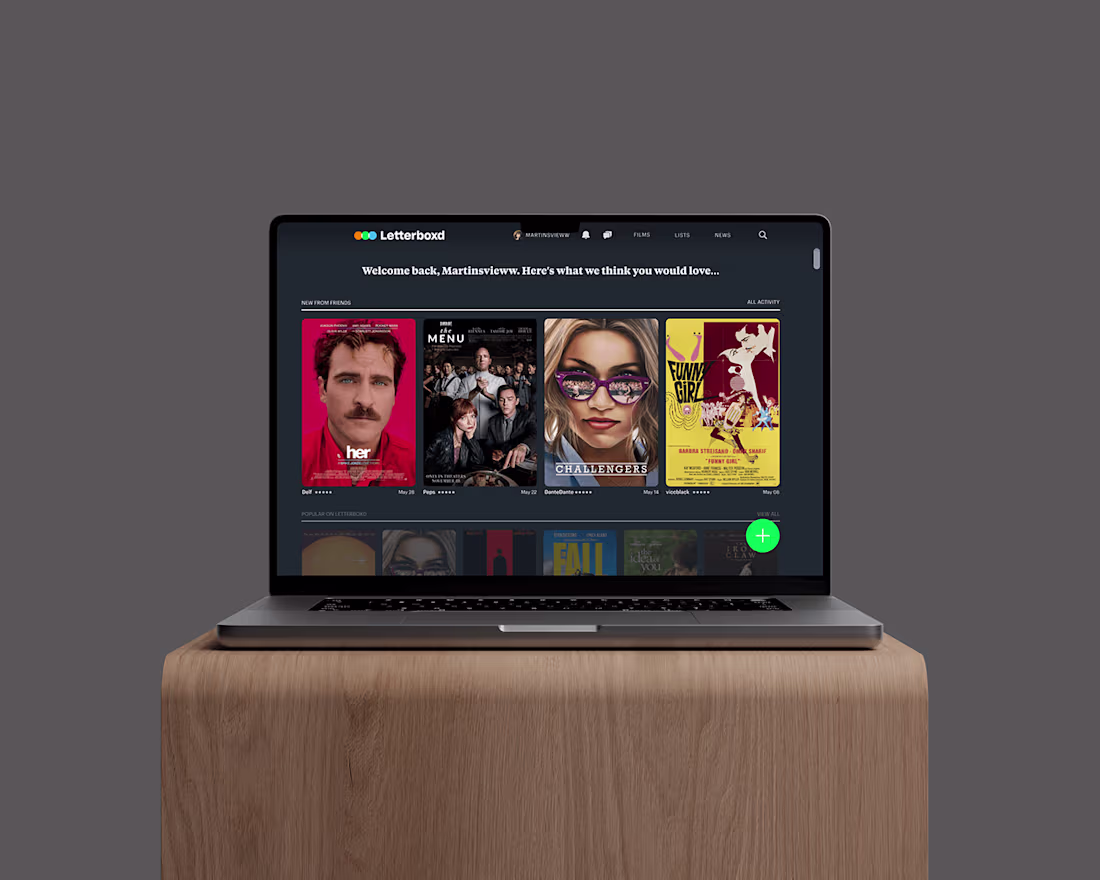 Cover image for Letterboxd UI Redesign :: Behance