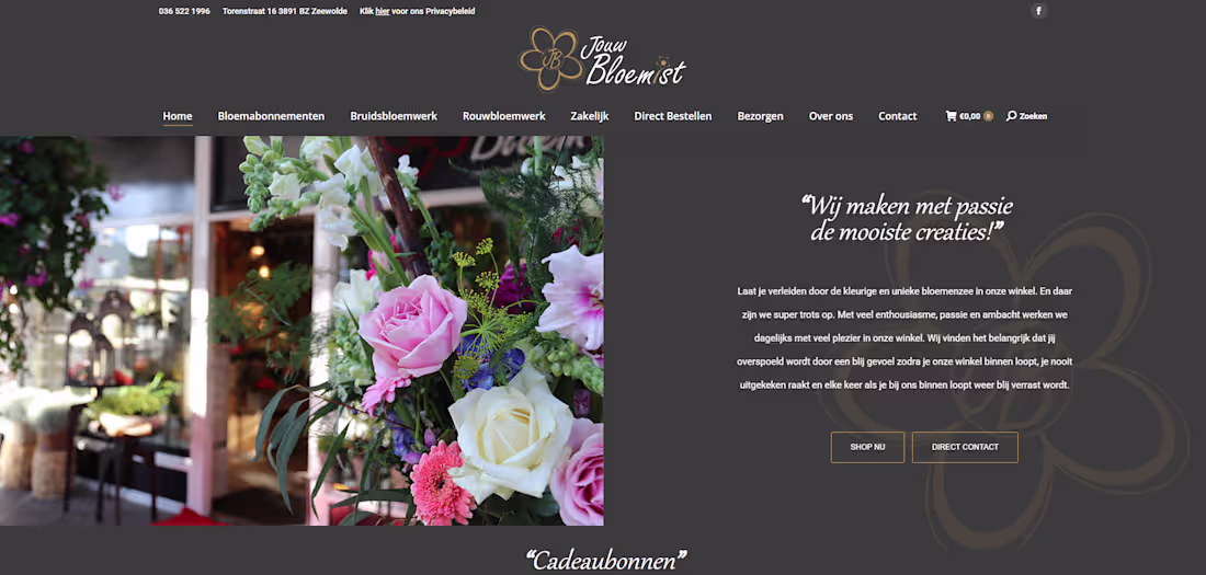 Cover image for Your Bloemist Rebranding and Webshop Development