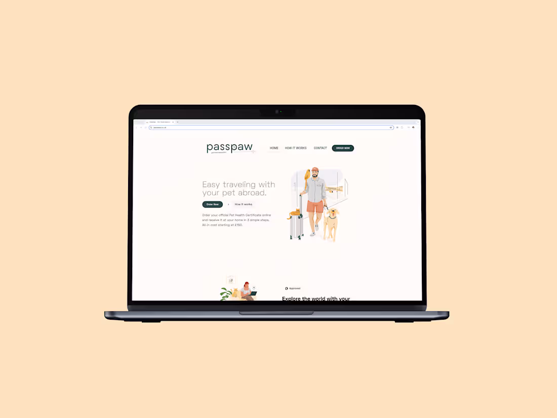 Cover image for Pass Paw web design www.passpaw.co.uk