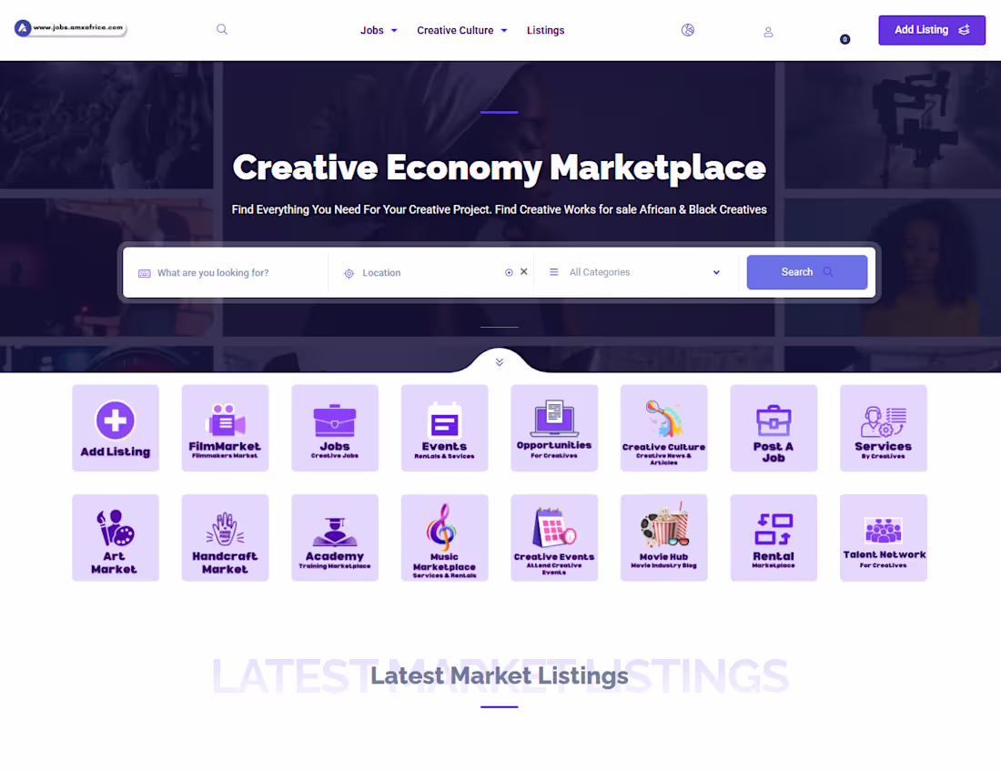 Cover image for AMX Africa, where artists, fans, and brands meet.