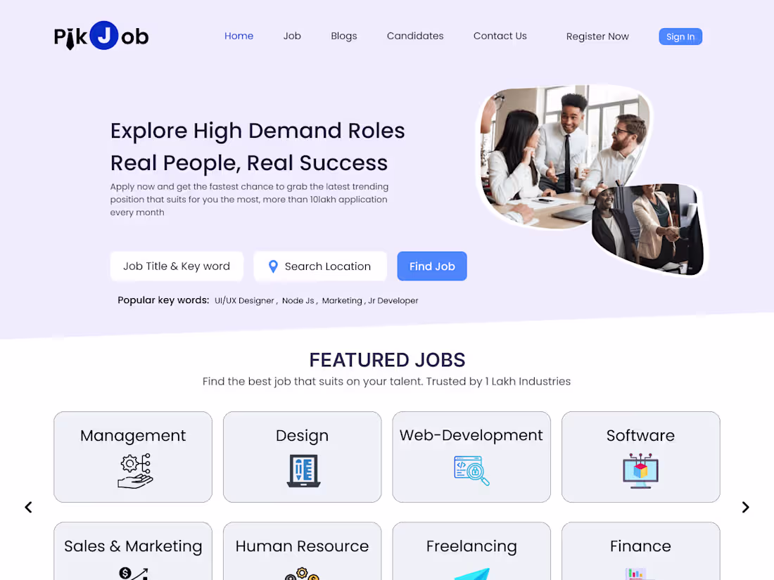 Cover image for Job Portal Website