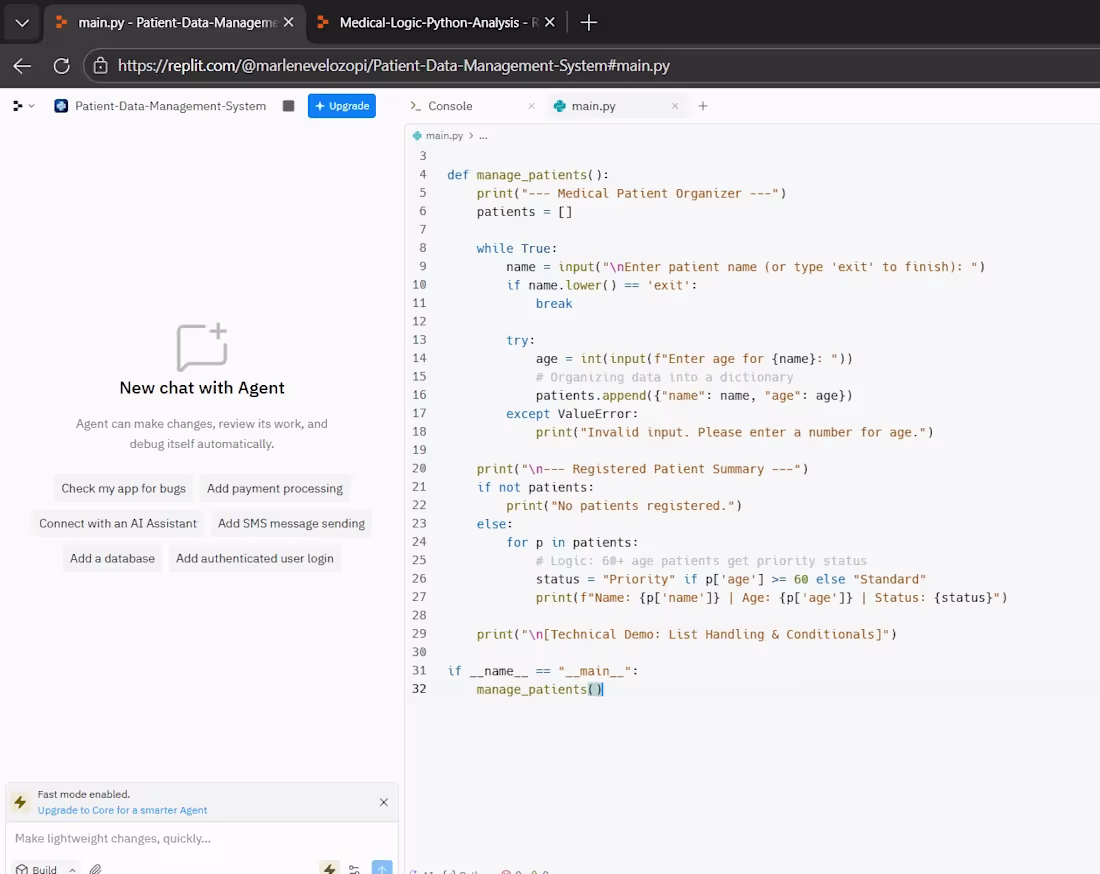 Cover image for Patient Data Organizer & Logic
A
