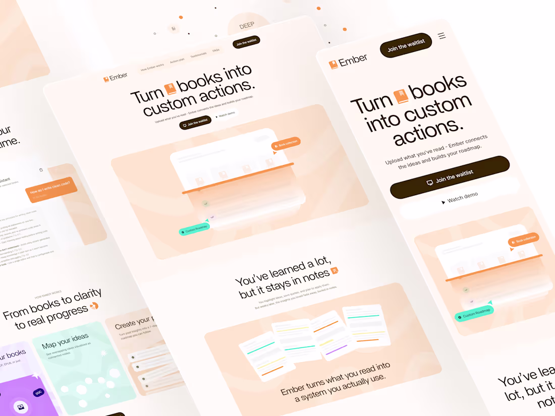 Cover image for Ember Landing Page