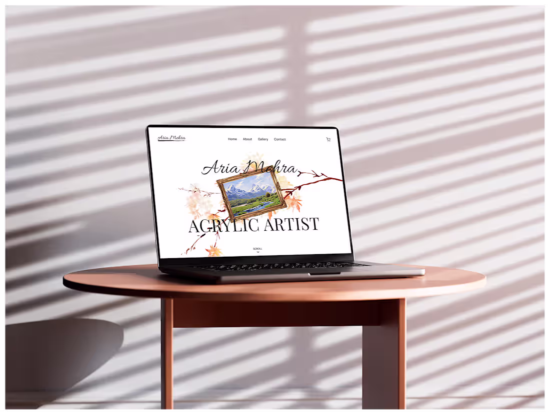 Cover image for Artist Portfolio & E-commerce – Concept Web Design