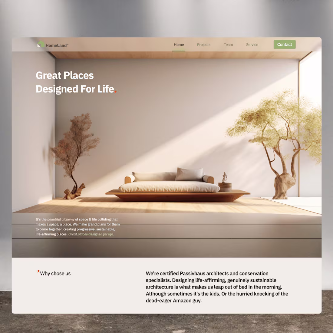 Cover image for Landing Page - Architecture and Interior Agency 