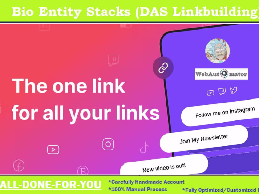 Cover image for Bio Entity Stacks Setup