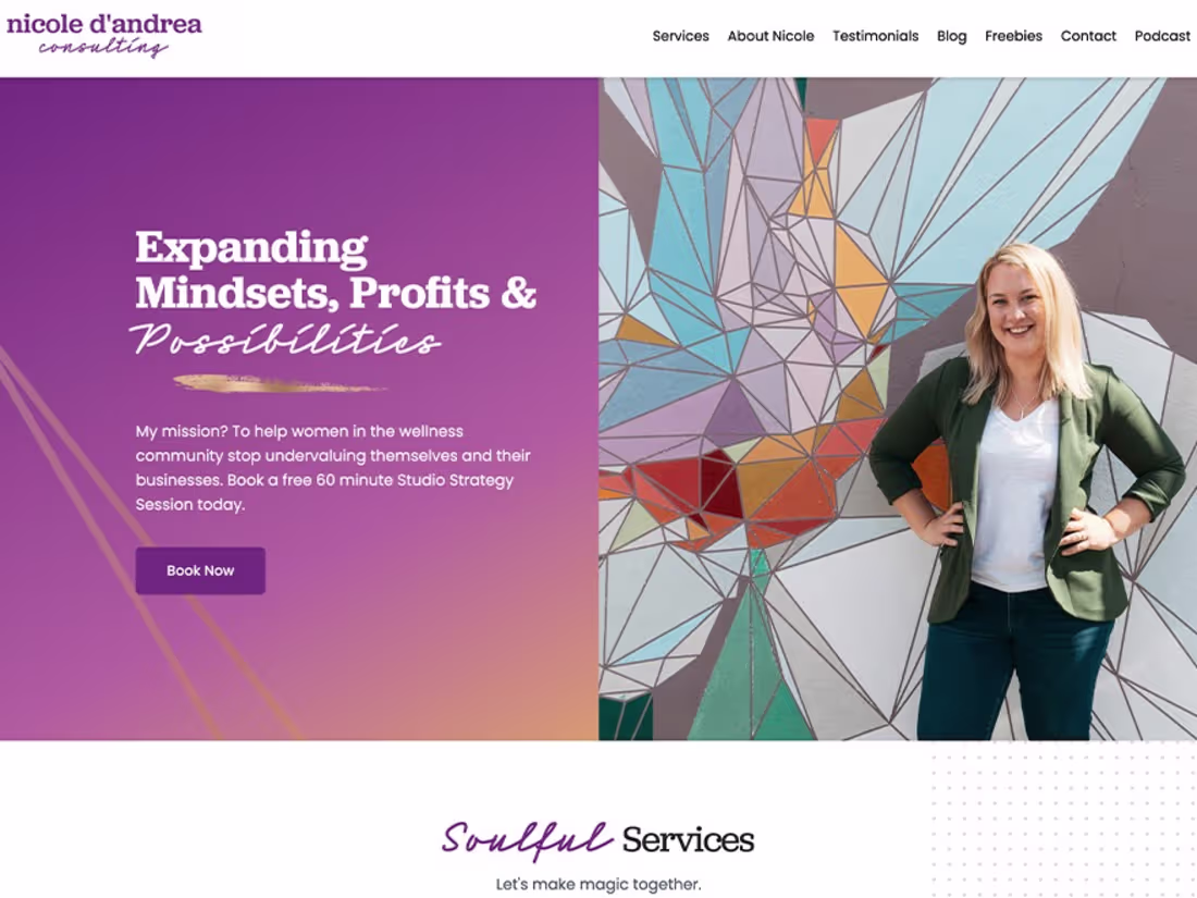 Cover image for Nicole D'Andrea Consulting Website