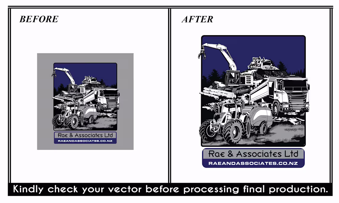 Cover image for Detailed Vector Tracing for Industrial Machinery Artwork