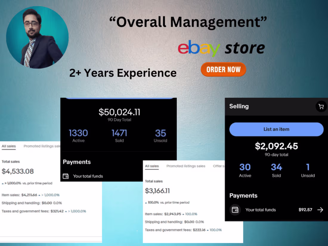 Cover image for You will get an Expert eBay Virtual Assistant, eBay Dropshipping