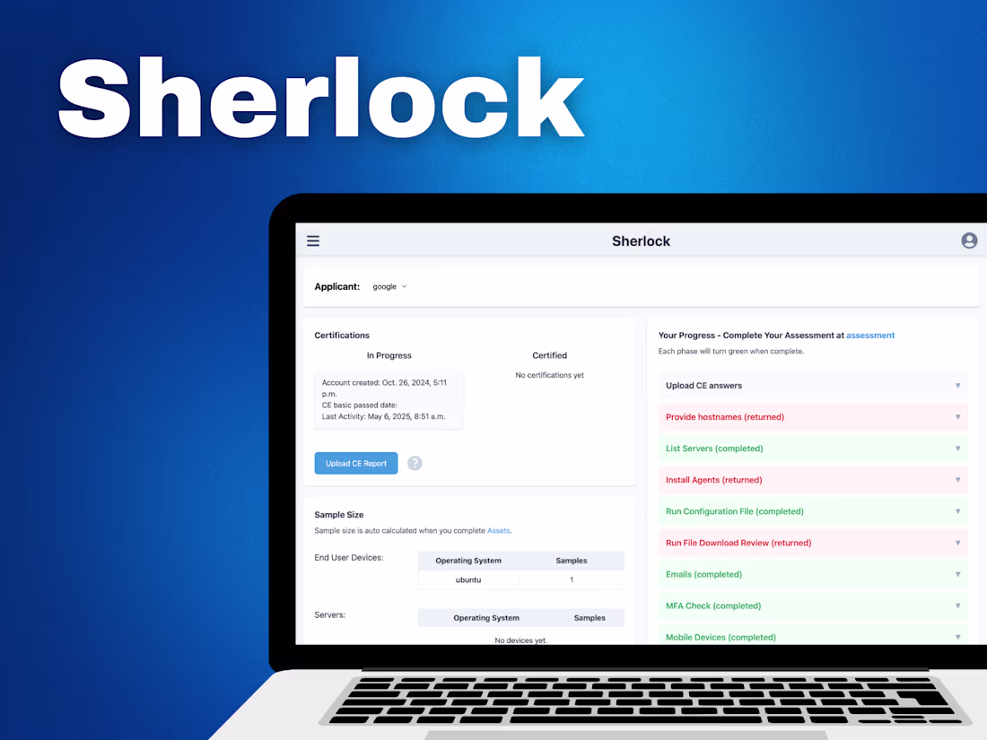 Cover image for Sherlock | SaaS application