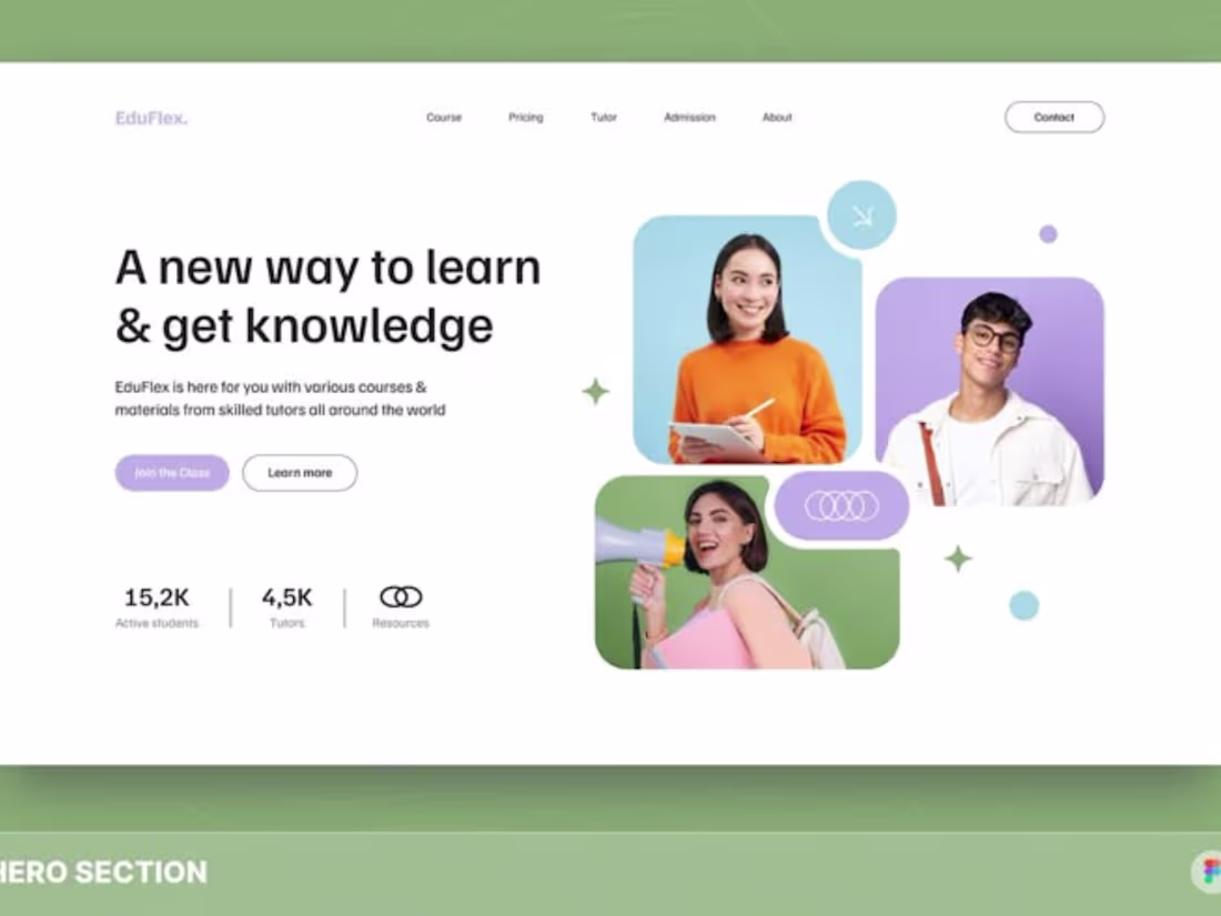 Cover image for E-learning Platform Landing Page Design