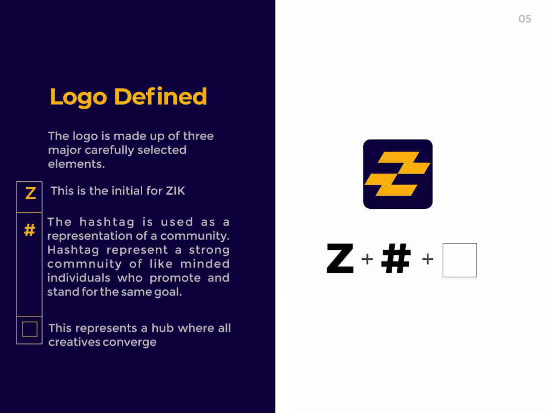 Cover image for ZIK CREATIVE HUB BRAND IDENTITY