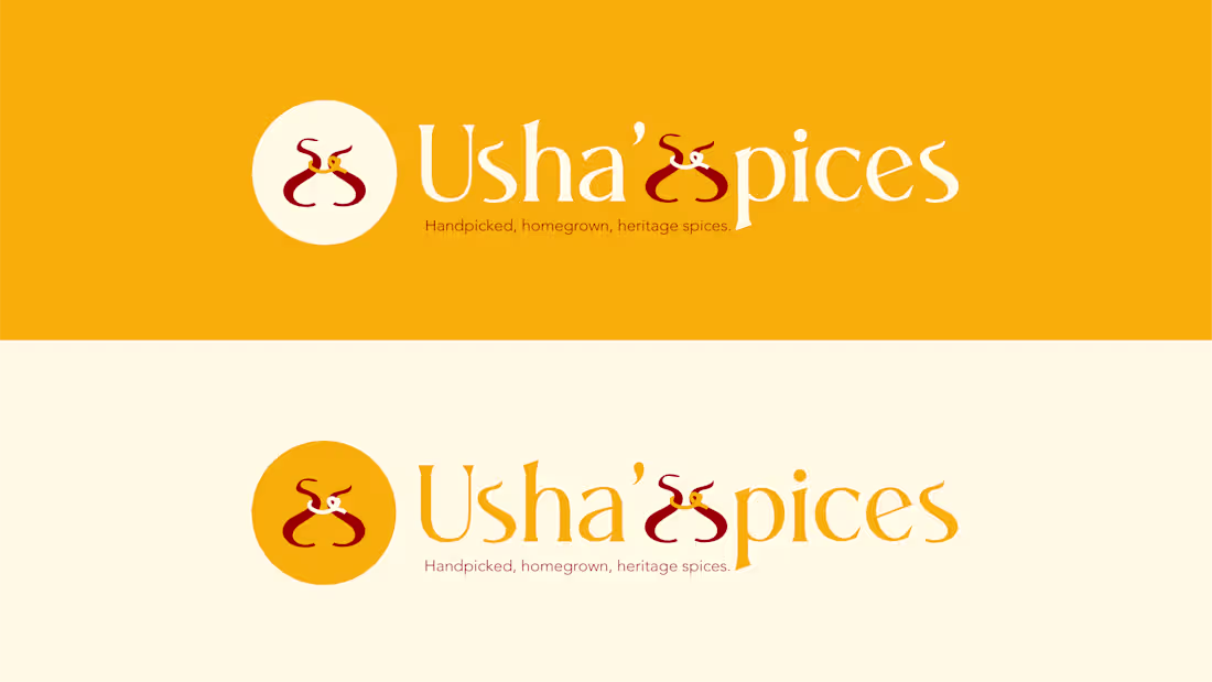 Cover image for Usha's Spices - Branding