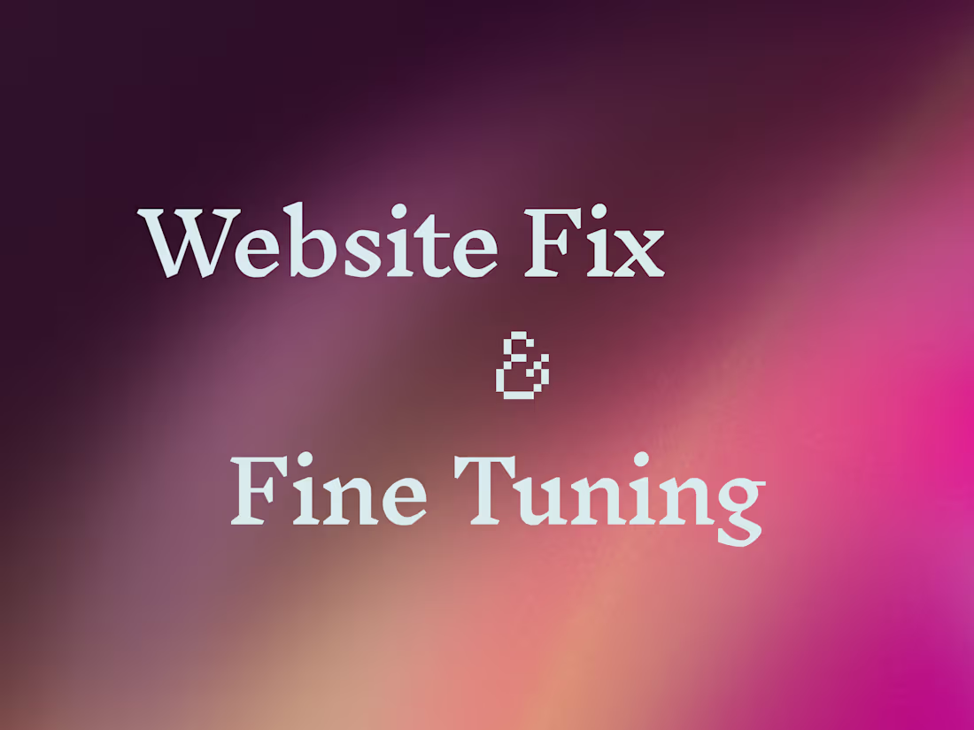 Cover image for Framer Website Fix and Fine Tuning