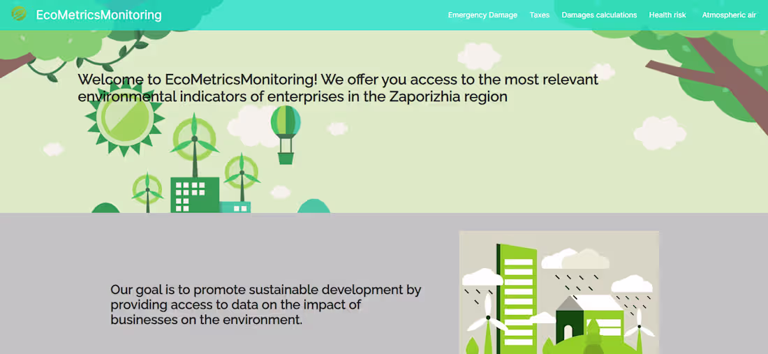 Cover image for Website for Processing Indicators of Air Emissions