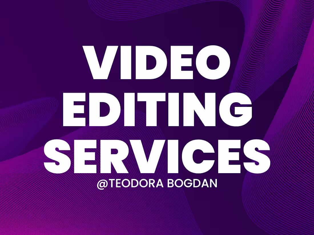 Cover image for Video Editing services