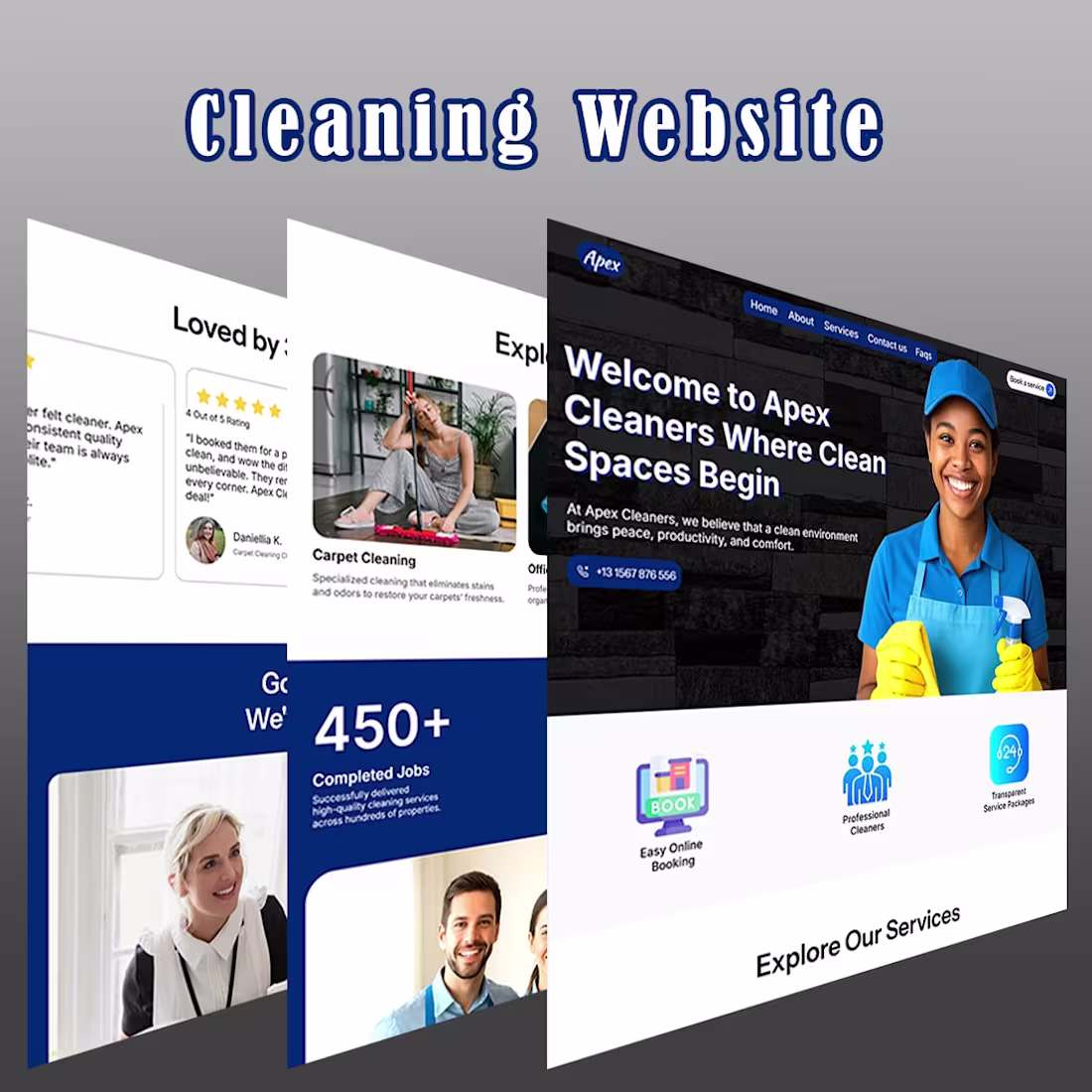 Cover image for I designed a cleaning website