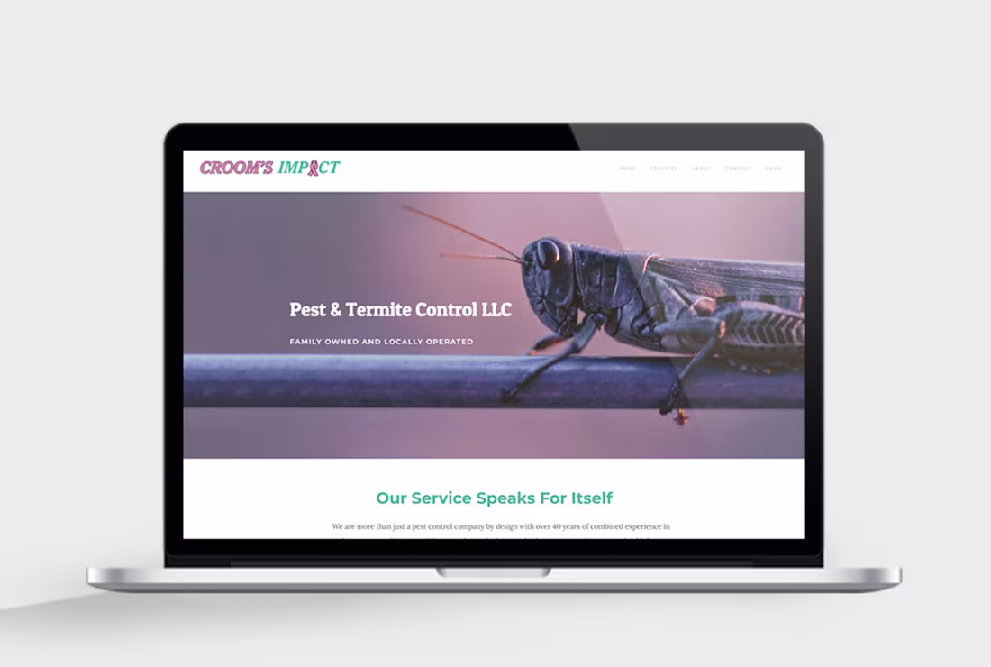 Cover image for Croom's Impact Pest & Termite Control LLC | Behance
