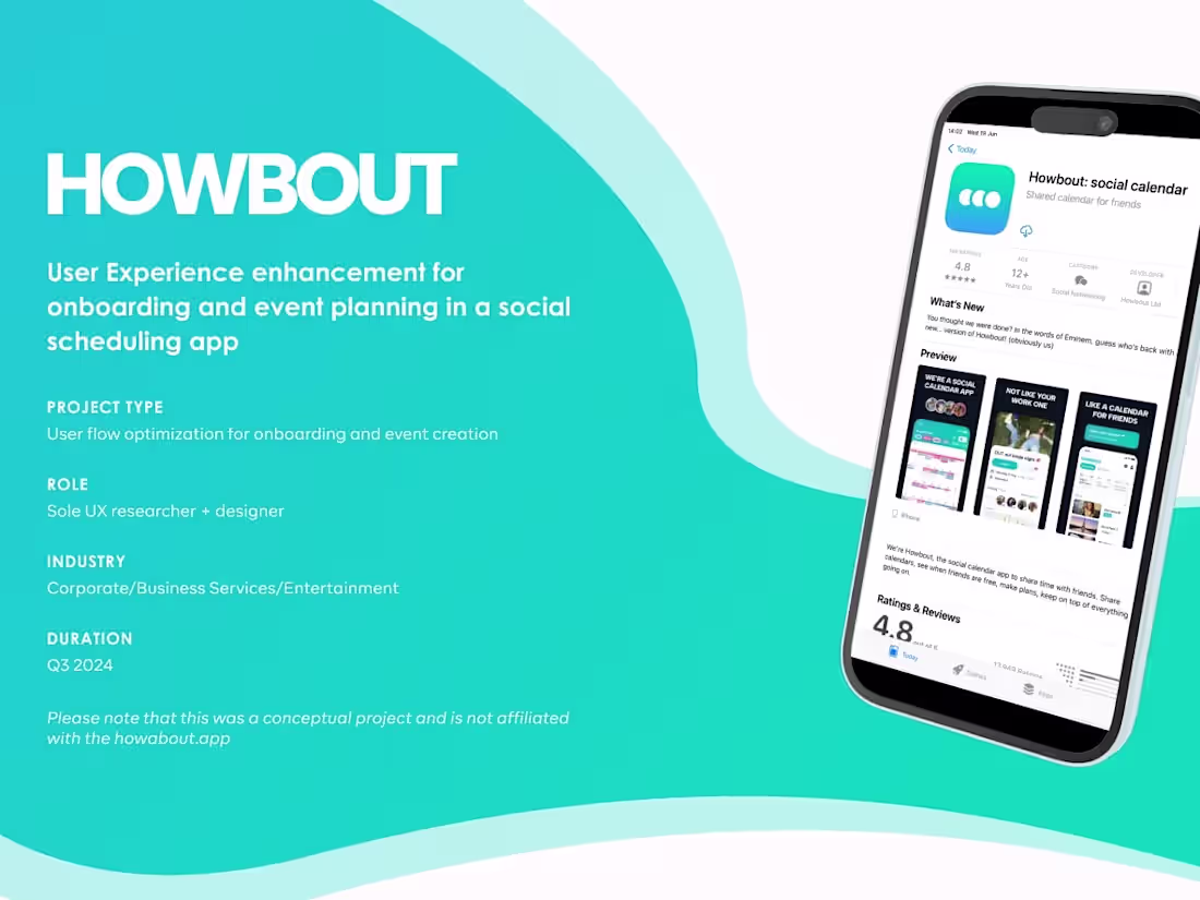 Cover image for Howbout Redesign - Case Study
