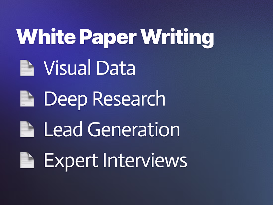 Cover image for White Paper Writing