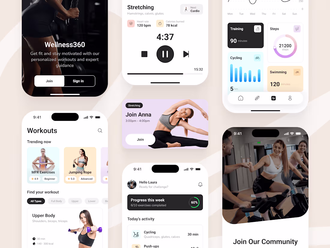 Cover image for Wellness360 – Mobile Fitness App