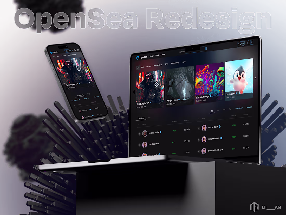Cover image for OpenSea Redesign (NFT Marketplace) :: Behance