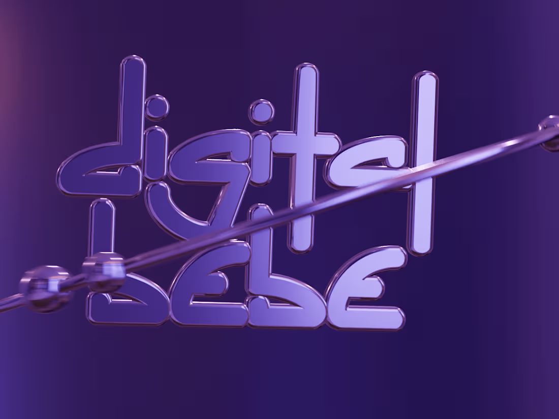 Cover image for "Digital Bebe" 3d Logo Animation