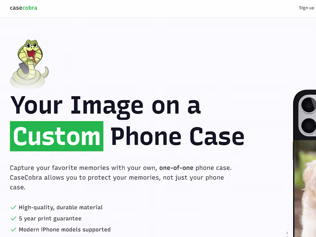 Cover image for CaseCobra - eCommerce Site for Phone Cases