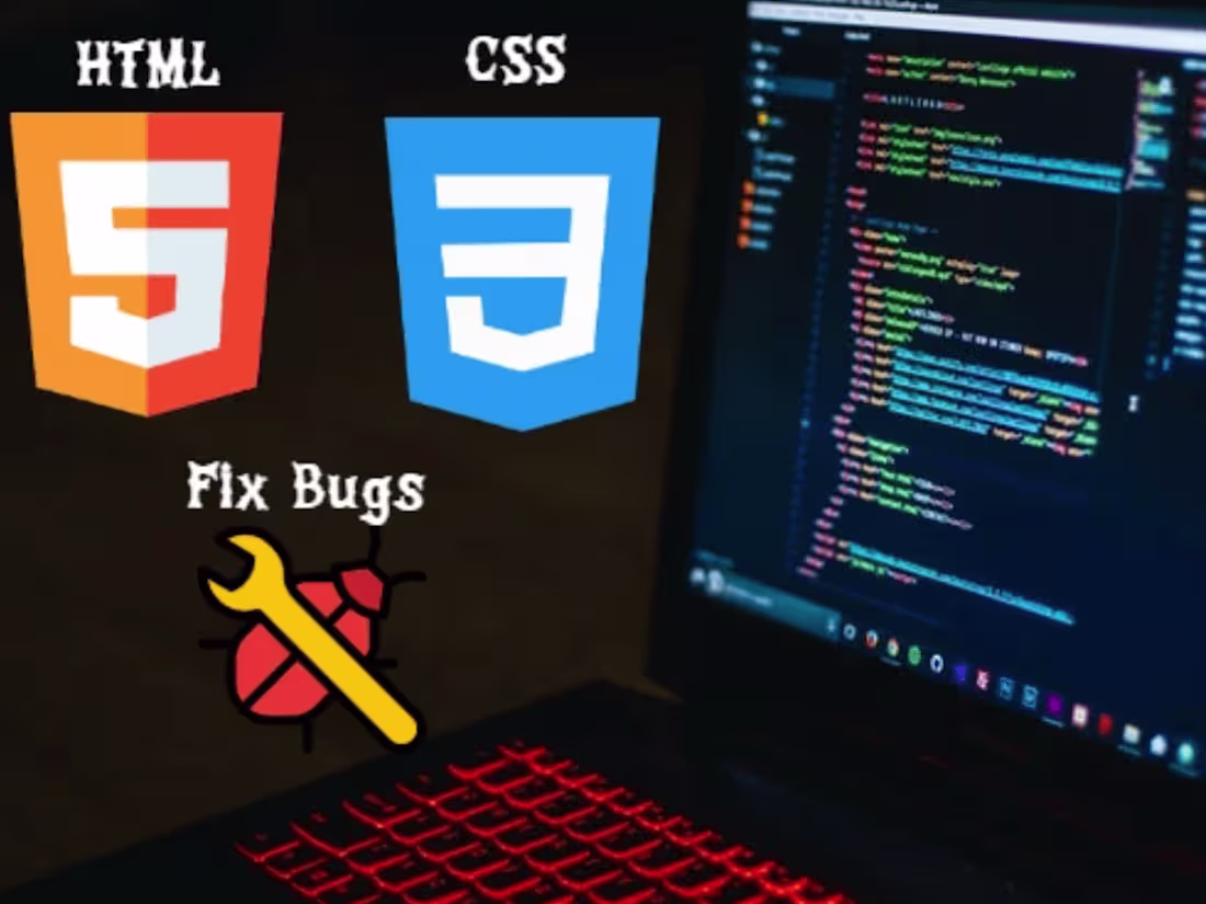 Cover image for I will edit html, css and bootstrap code