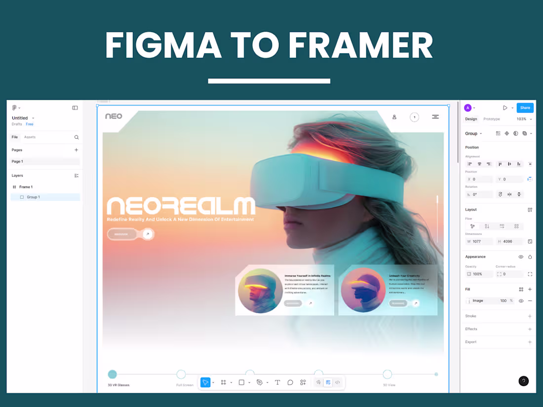 Cover image for From Figma to Framer: Design-to-Development Process