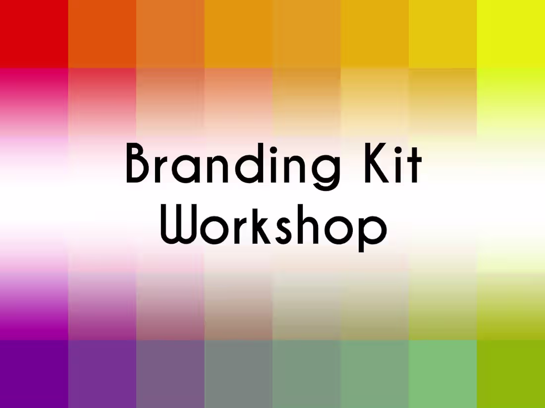 Cover image for Brand Identity Workshop